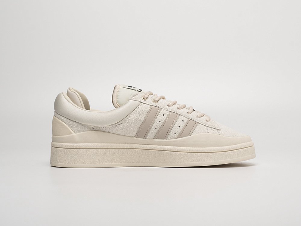 Adidas Bad Bunny x Campus Cream белые замша мужские (AR31040) - фото 4 Adidas Bad Bunny x Campus Cream белые замша мужские (AR31040) - фото 4