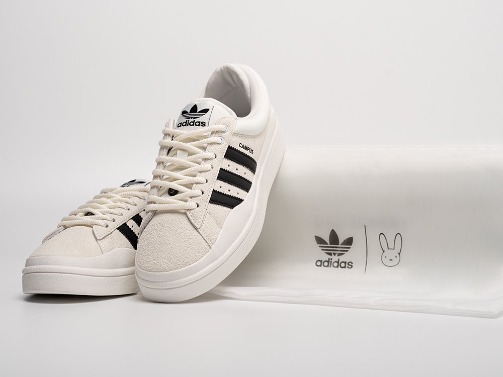 Adidas Bad Bunny x Campus WMNS белые замша женские (AR31043) - фото 3 Adidas Bad Bunny x Campus WMNS белые замша женские (AR31043) - фото 3
