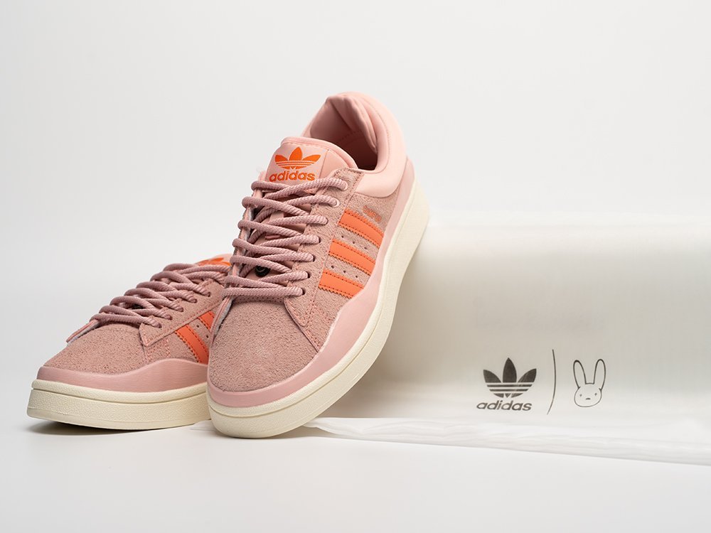 Adidas Bad Bunny x Campus WMNS розовые замша женские (AR31044) - фото 3