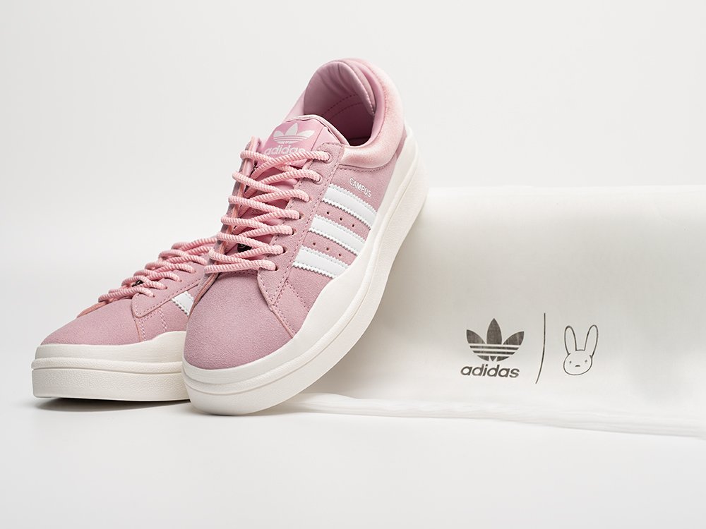 Adidas Bad Bunny x Campus WMNS розовые замша женские (AR31047) - фото 3 Adidas Bad Bunny x Campus WMNS розовые замша женские (AR31047) - фото 3