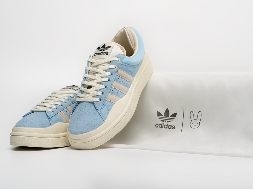 Adidas Bad Bunny x Campus WMNS голубые замша женские (AR31088) - фото 3 Adidas Bad Bunny x Campus WMNS голубые замша женские (AR31088) - фото 3