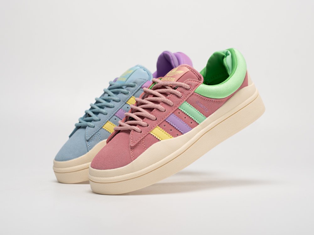 Adidas Bad Bunny x Campus Rainbow WMNS разноцветные замша женские (AR31089) - фото 2 Adidas Bad Bunny x Campus Rainbow WMNS разноцветные замша женские (AR31089) - фото 2