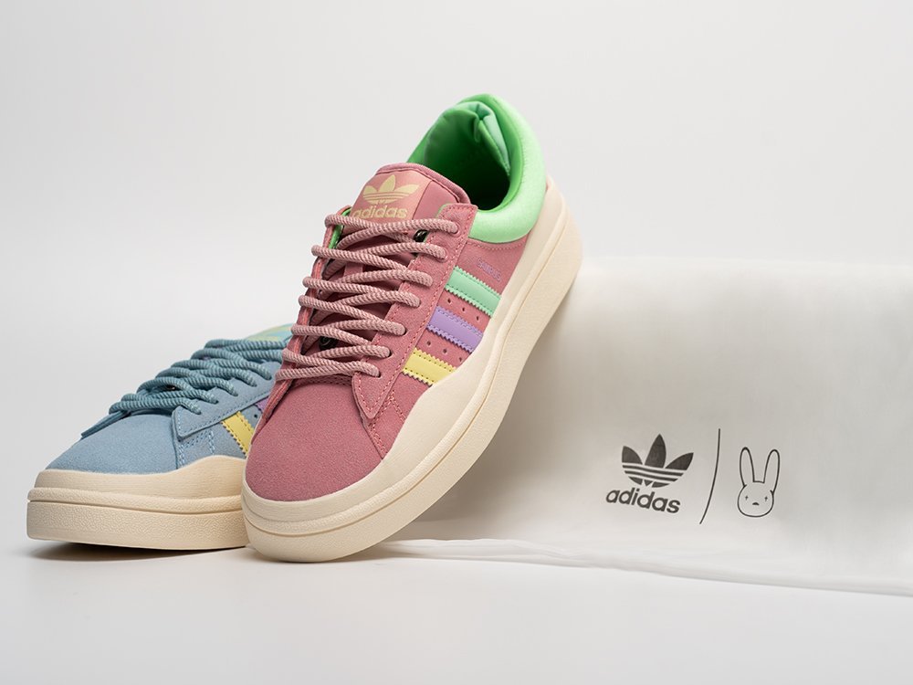 Adidas Bad Bunny x Campus Rainbow WMNS разноцветные замша женские (AR31089) - фото 3 Adidas Bad Bunny x Campus Rainbow WMNS разноцветные замша женские (AR31089) - фото 3