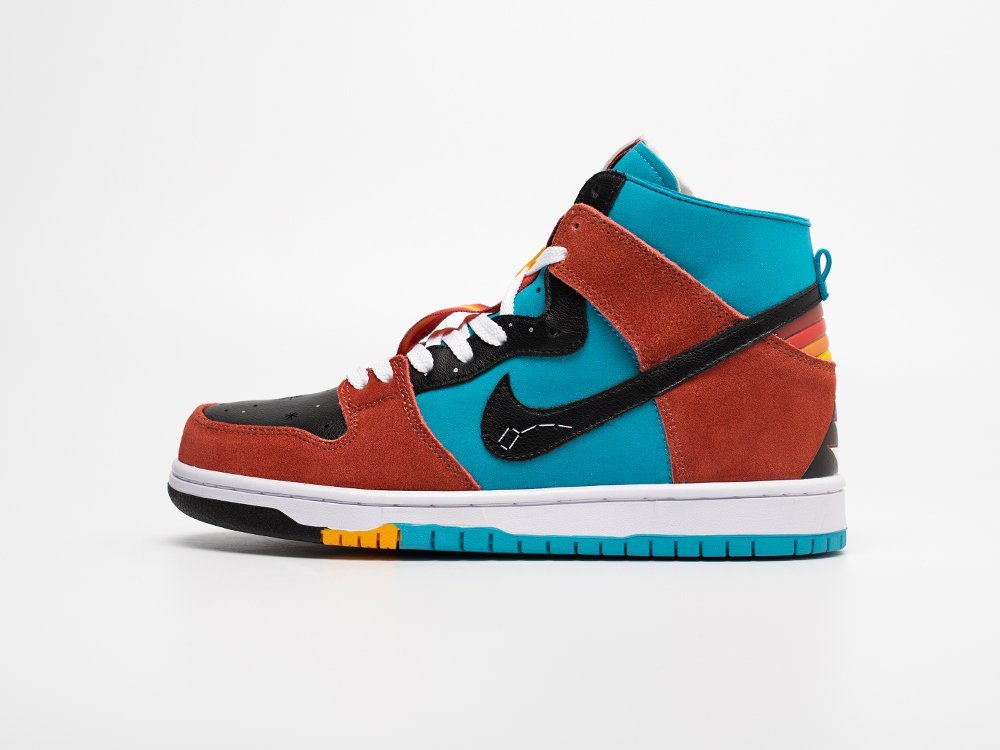 Nike Di’orr Greenwood x SB Dunk High разноцветные кожа мужские (AR31127) - фото 1 Nike Di’orr Greenwood x SB Dunk High разноцветные кожа мужские (AR31127) - фото 1