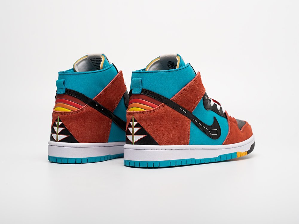 Nike Di’orr Greenwood x SB Dunk High разноцветные кожа мужские (AR31127) - фото 4 Nike Di’orr Greenwood x SB Dunk High разноцветные кожа мужские (AR31127) - фото 4