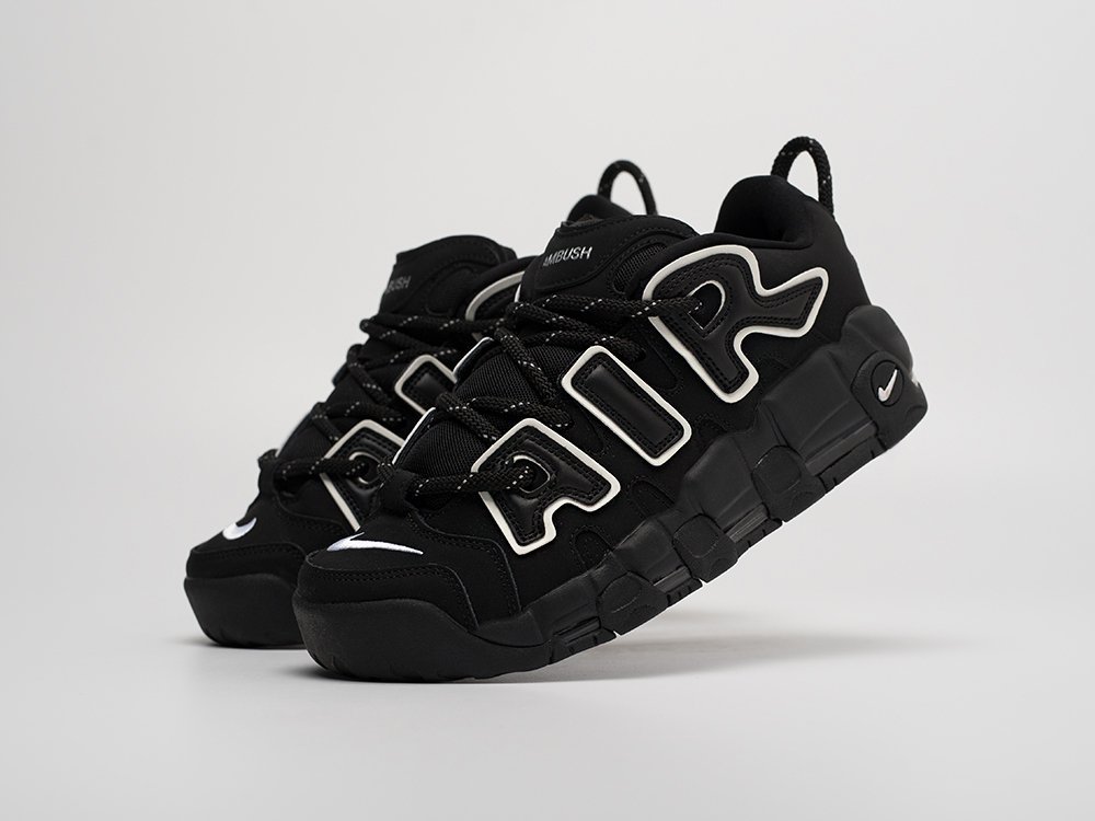 Nike AMBUSH x Air More Uptempo черные замша мужские (AR31303) - фото 2