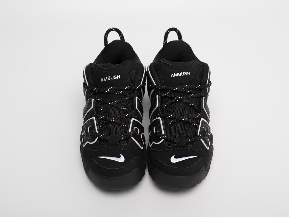 All black nike uptempo mens best sale