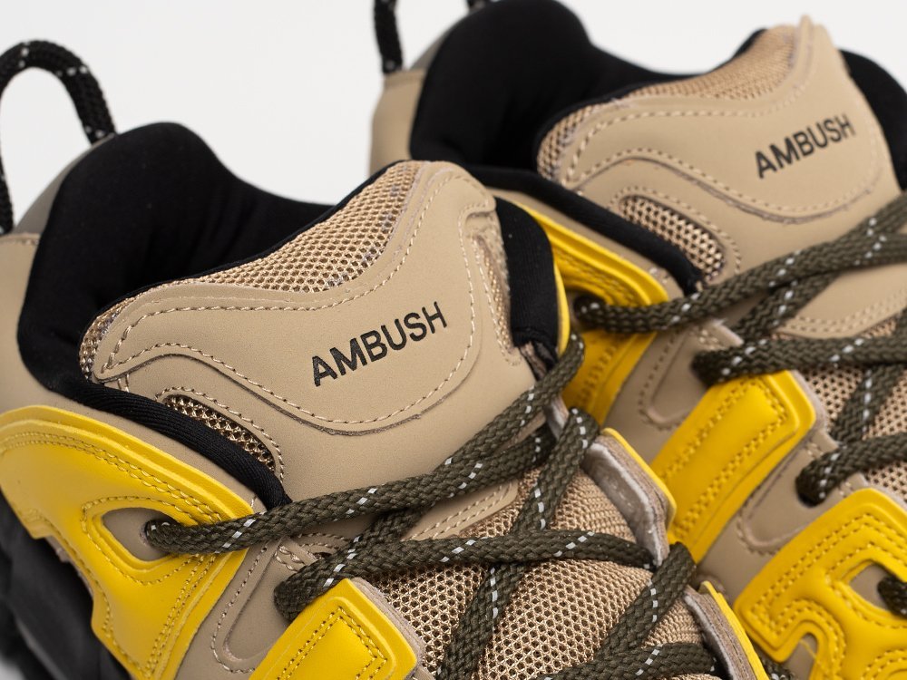 Nike AMBUSH x Air More Uptempo Limestone бежевые кожа мужские (AR31304) - фото 7