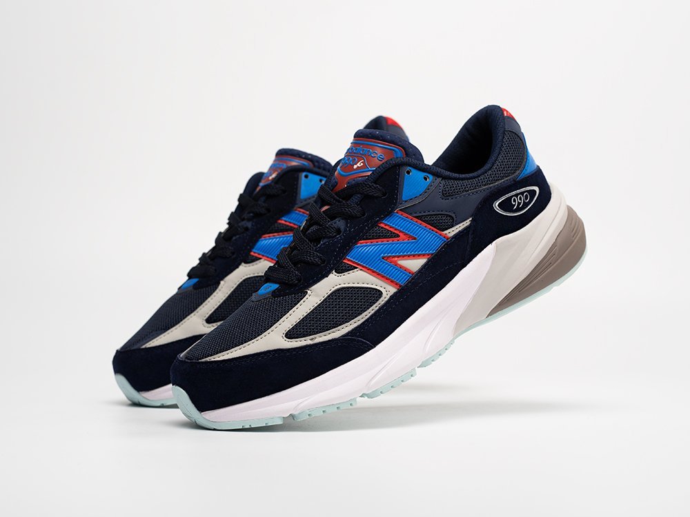 New Balance Kith x Madison Square Garden x 990v6 Made in USA New York Rangers синие замша мужские (AR31323) - фото 2