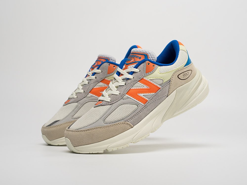 New Balance Kith x Madison Square Garden x 990v6 Made in USA New York Knicks белые замша мужские (AR31324) - фото 2 New Balance Kith x Madison Square Garden x 990v6 Made in USA New York Knicks белые замша мужские (AR31324) - фото 2