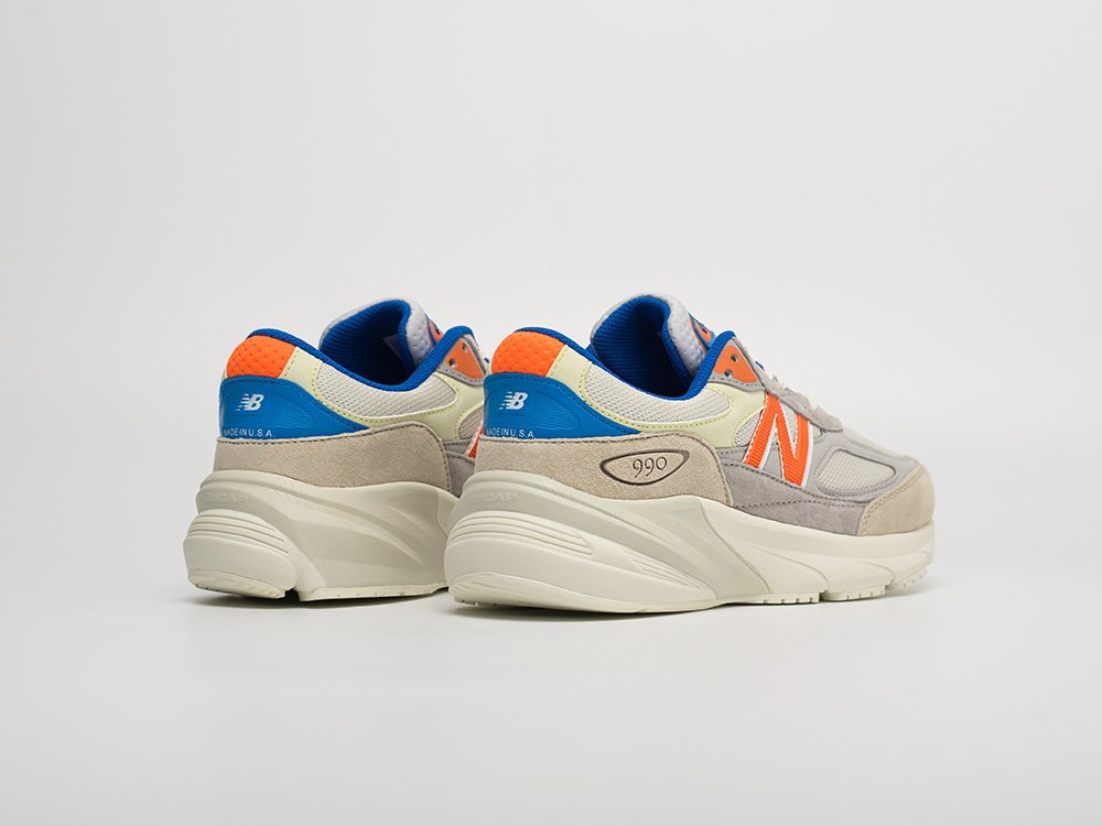 New Balance Kith x Madison Square Garden x 990v6 Made in USA New York Knicks белые замша мужские (AR31324) - фото 4