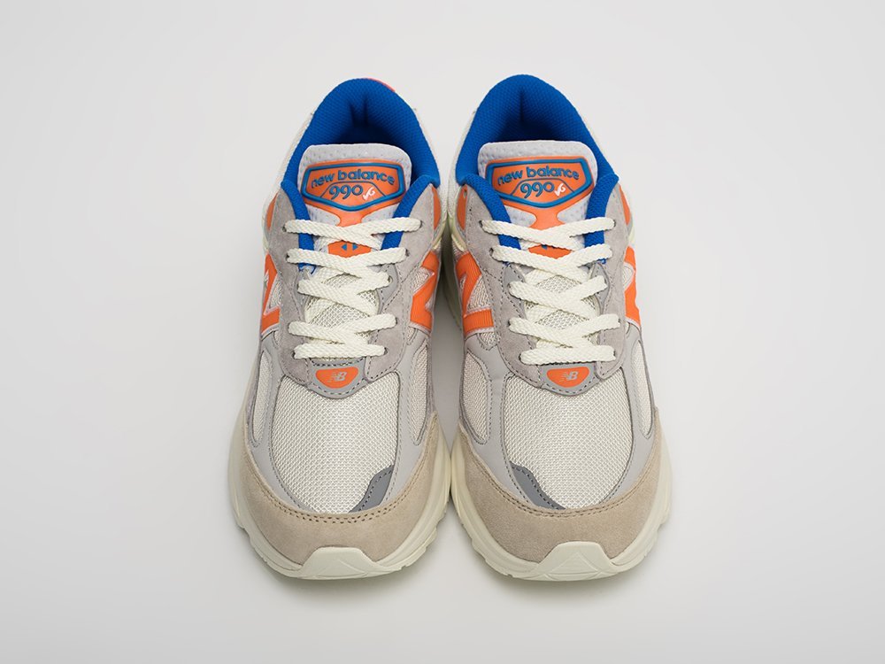 New Balance Kith x Madison Square Garden x 990v6 Made in USA New York Knicks белые замша мужские (AR31324) - фото 6