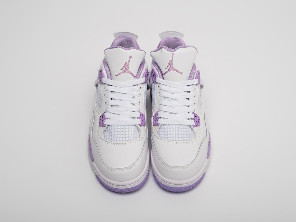 Nike Air Jordan 4 Retro WMNS белые кожа женские (AR31332) - фото 6