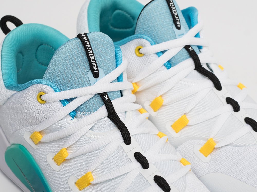 Nike Hyperdunk X Low White Teal Gradient белые текстиль мужские (AR31334) - фото 7 Nike Hyperdunk X Low White Teal Gradient белые текстиль мужские (AR31334) - фото 7