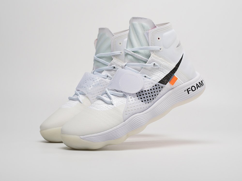 Nike Off-White x Hyperdunk 2017 белые текстиль мужские (AR31343) - фото 2 Nike Off-White x Hyperdunk 2017 белые текстиль мужские (AR31343) - фото 2