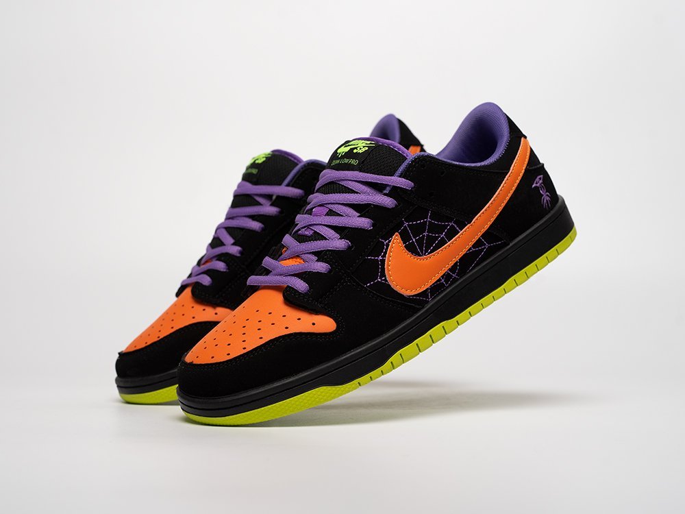 Nike SB Dunk Low Night of Mischief Halloween черные замша мужские (AR31345) - фото 2 Nike SB Dunk Low Night of Mischief Halloween черные замша мужские (AR31345) - фото 2