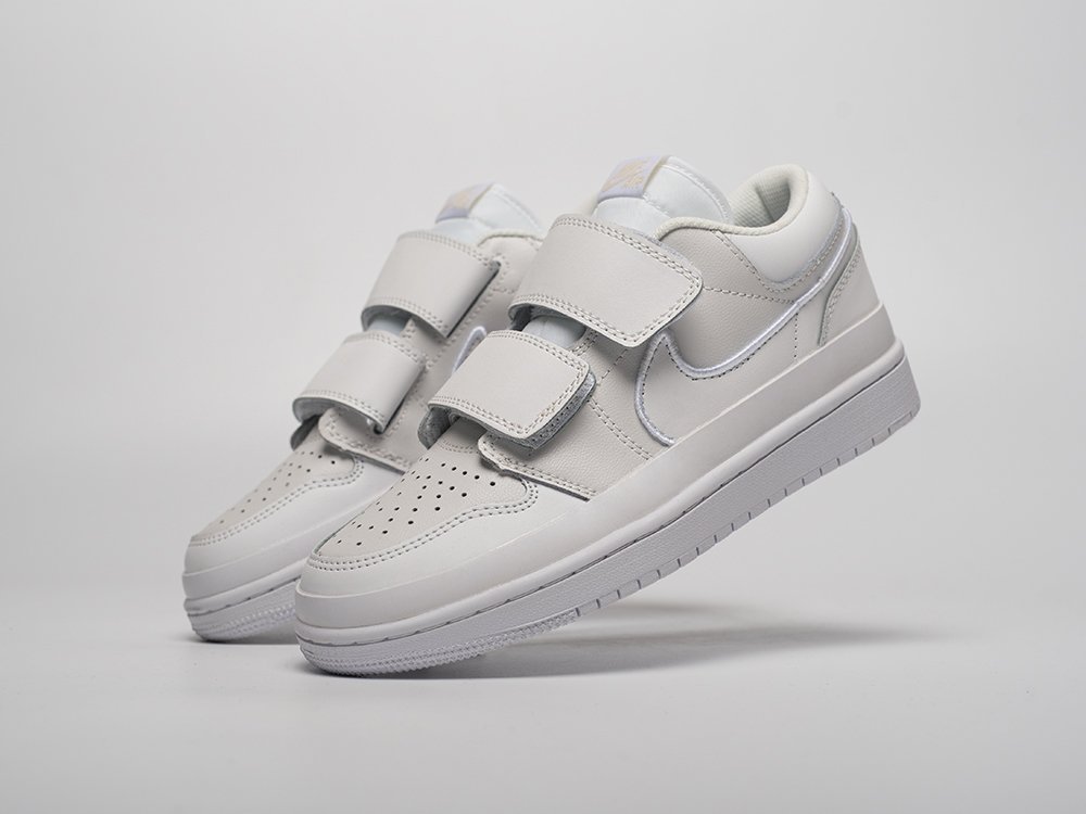 Nike Air Jordan 1 Low Double Strap WMNS белые кожа женские (AR31367) - фото 2