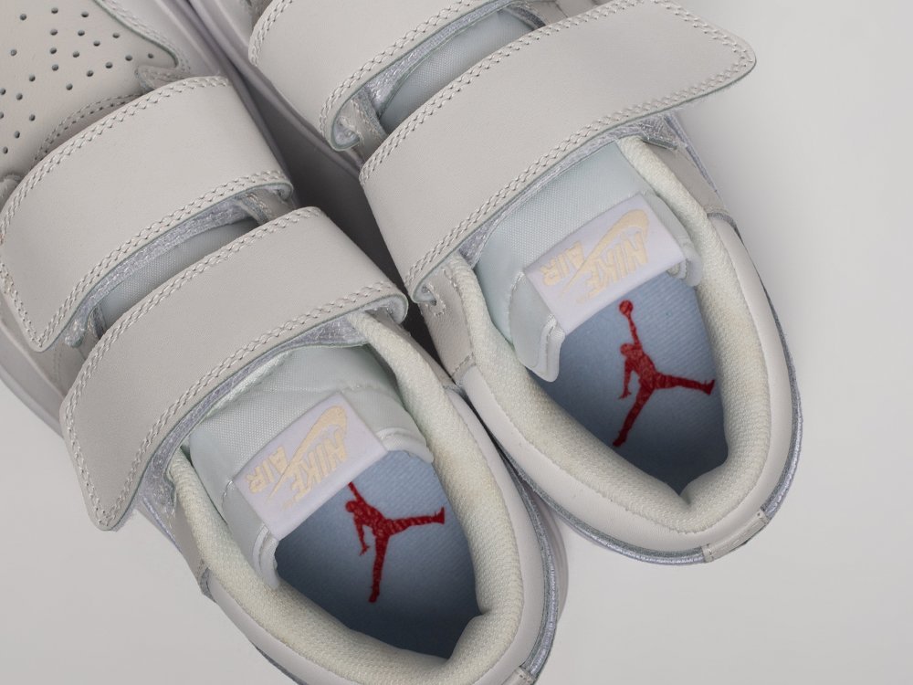 Nike Air Jordan 1 Low Double Strap WMNS белые кожа женские (AR31367) - фото 8