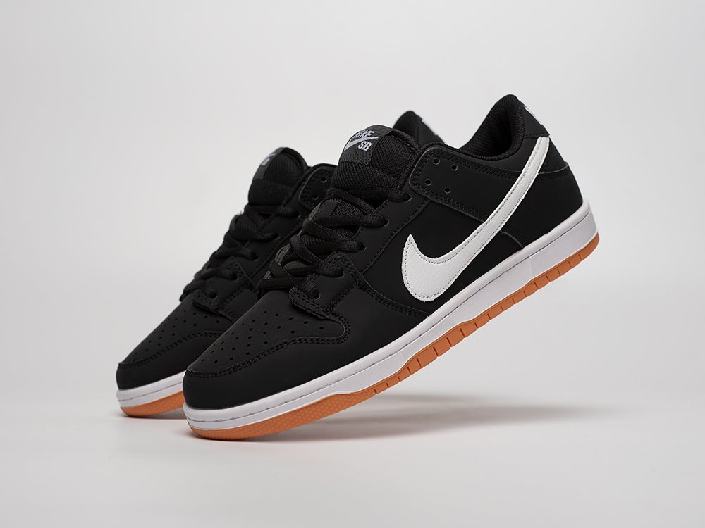 Nike SB Dunk Low черные кожа мужские (AR31387) - фото 2