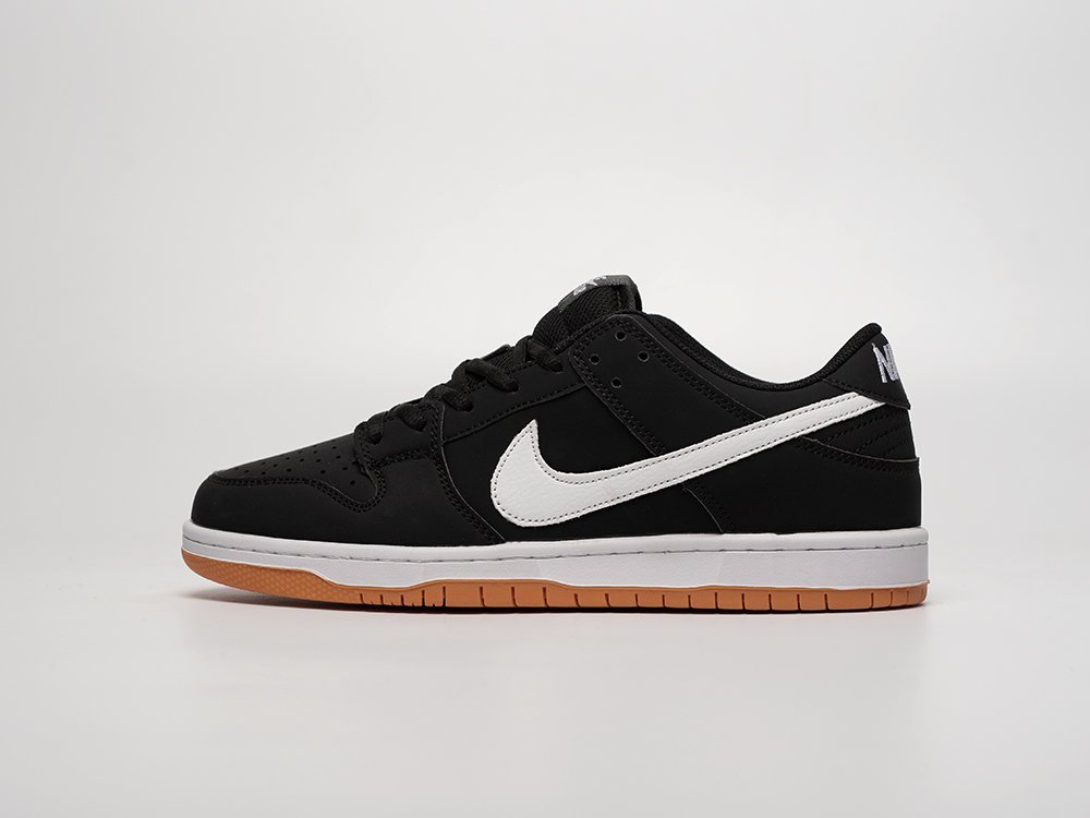 Nike SB Dunk Low черные кожа мужские (AR31387) - фото 1