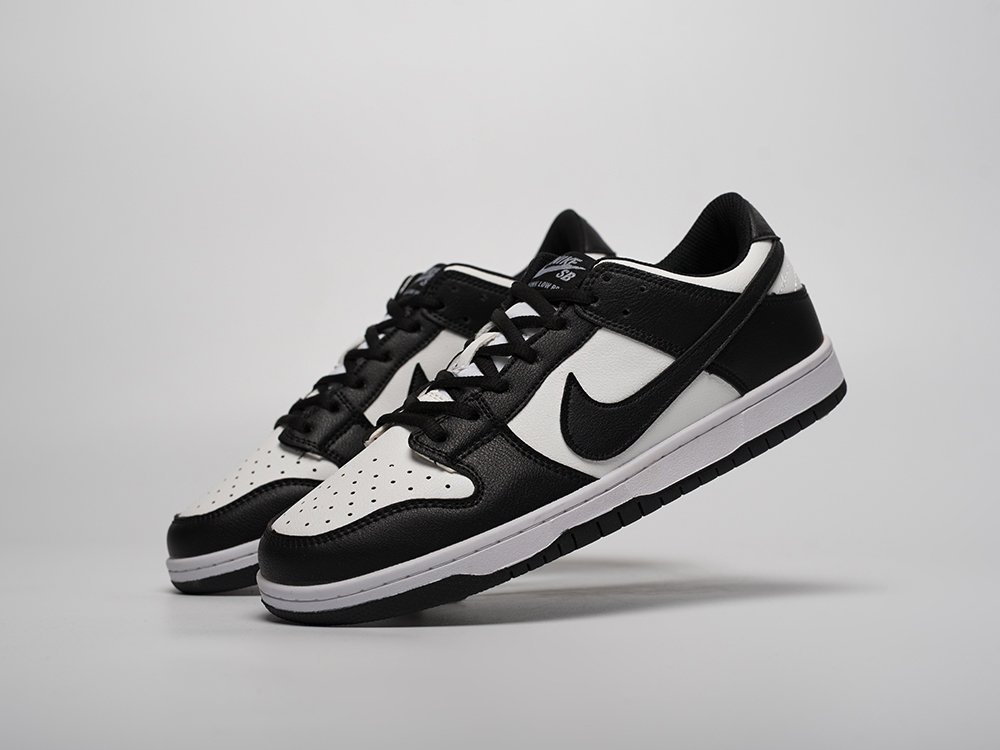 Nike SB Dunk Low черные кожа мужские (AR31389) - фото 2