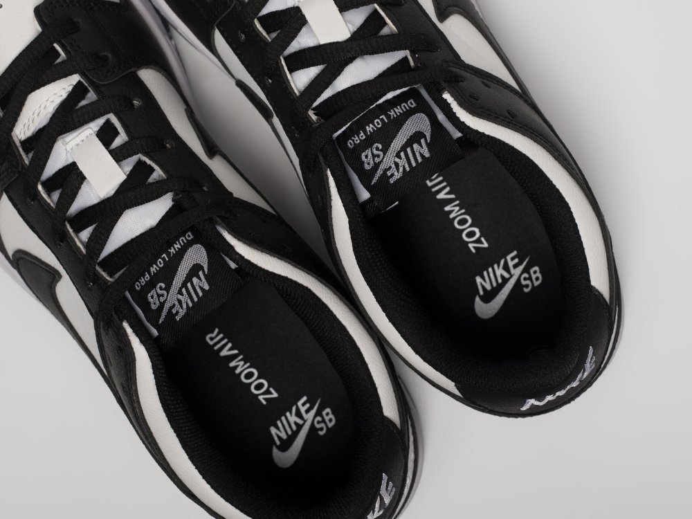 Nike SB Dunk Low черные кожа мужские (AR31389) - фото 8
