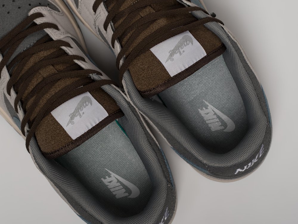 Nike SB Dunk Low серые замша мужские (AR31391) - фото 8