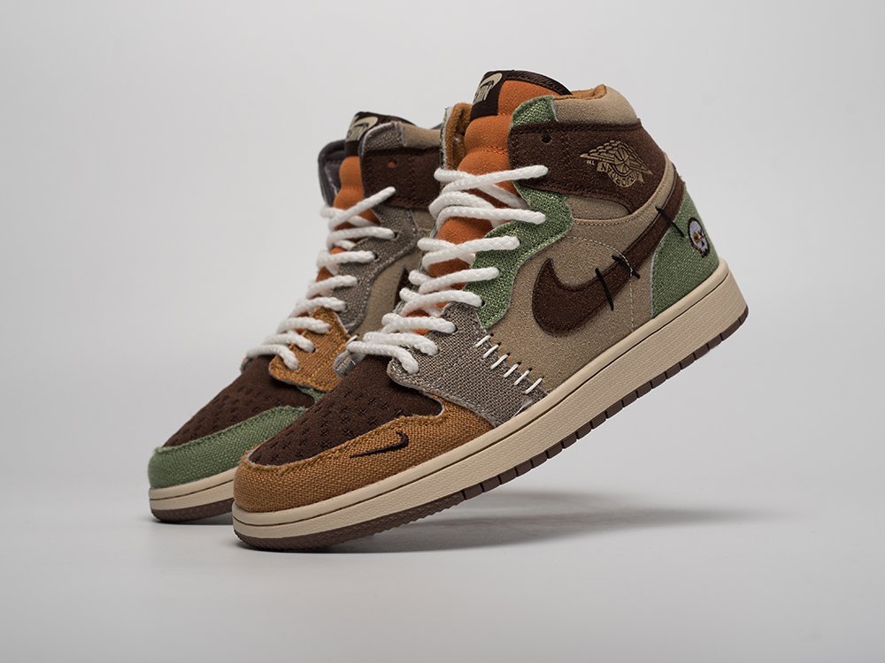 Nike Zion Williamson x Air Jordan 1 High OG VooDoo коричневые замша мужские (AR31393) - фото 2 Nike Zion Williamson x Air Jordan 1 High OG VooDoo коричневые замша мужские (AR31393) - фото 2