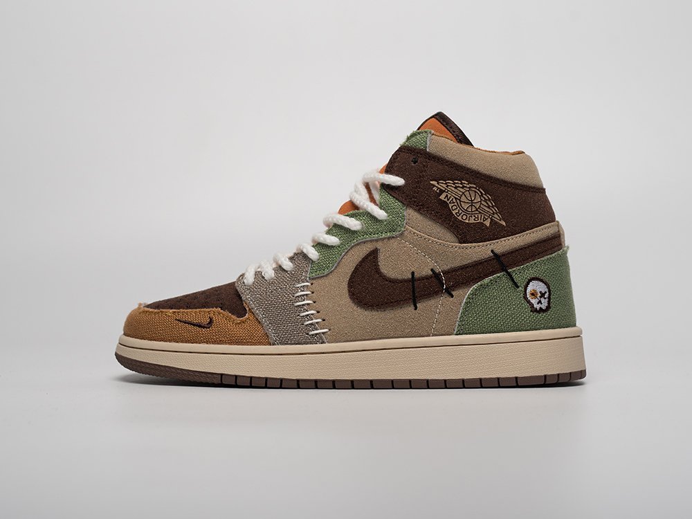 Nike Zion Williamson x Air Jordan 1 High OG VooDoo коричневые замша мужские (AR31393) - фото 1 Nike Zion Williamson x Air Jordan 1 High OG VooDoo коричневые замша мужские (AR31393) - фото 1