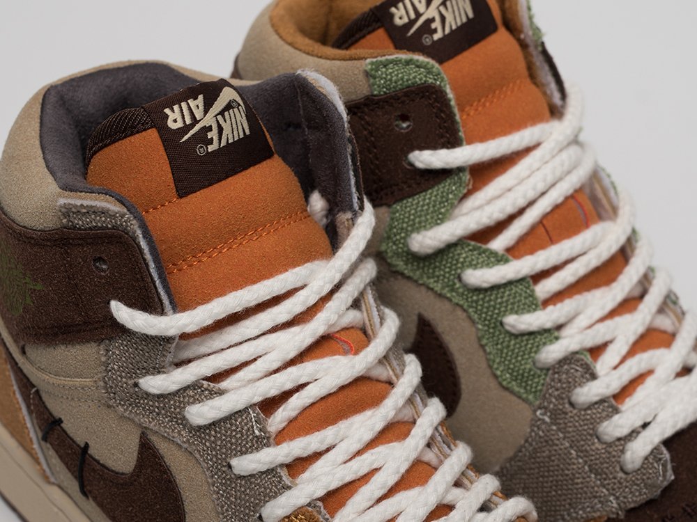 Nike Zion Williamson x Air Jordan 1 High OG VooDoo коричневые замша мужские (AR31393) - фото 7 Nike Zion Williamson x Air Jordan 1 High OG VooDoo коричневые замша мужские (AR31393) - фото 7