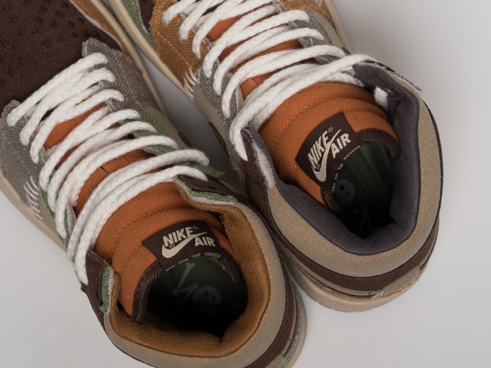 Nike Zion Williamson x Air Jordan 1 High OG VooDoo коричневые замша мужские (AR31393) - фото 8 Nike Zion Williamson x Air Jordan 1 High OG VooDoo коричневые замша мужские (AR31393) - фото 8