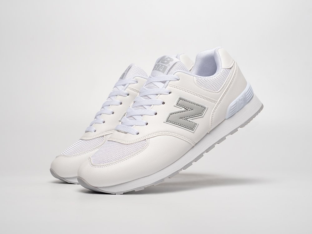 New Balance 574 белые кожа мужские (AR31419) - фото 2 New Balance 574 белые кожа мужские (AR31419) - фото 2