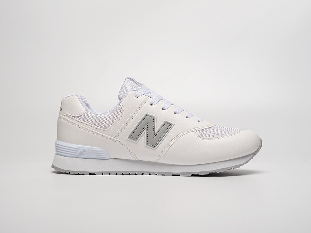 New Balance 574 белые кожа мужские (AR31419) - фото 3