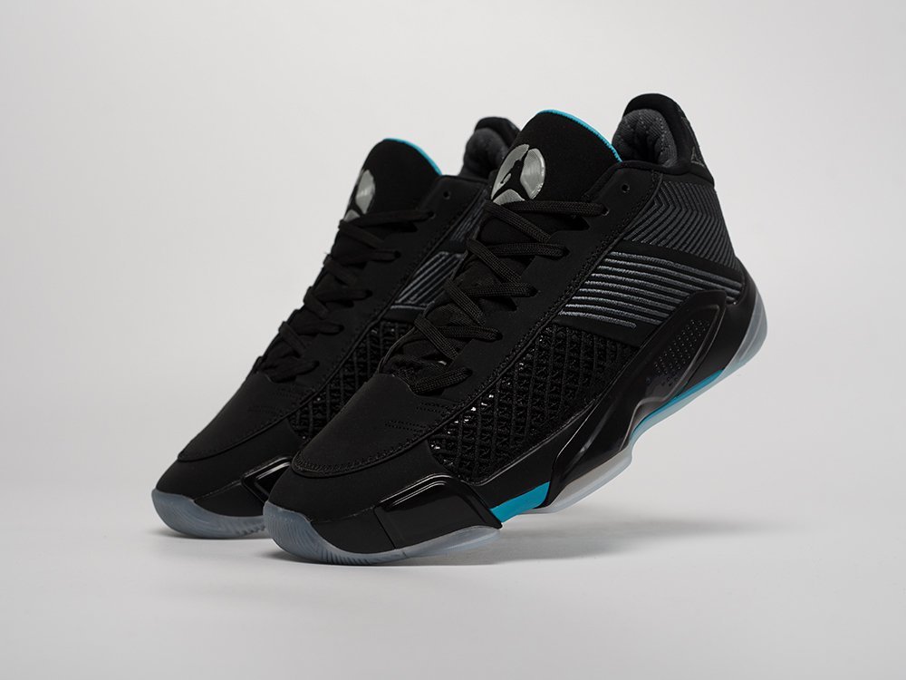 Nike Air Jordan 38 Low Black Gamma Blue черные текстиль мужские (AR31433) - фото 2