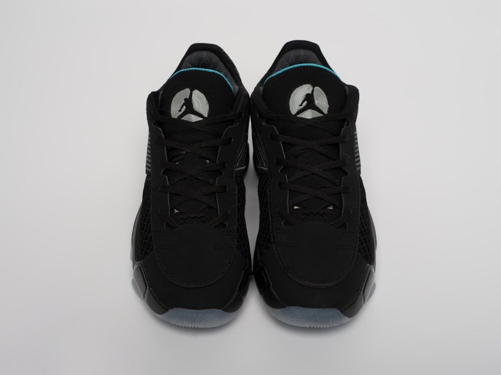 Nike Air Jordan 38 Low Black Gamma Blue черные текстиль мужские (AR31433) - фото 6