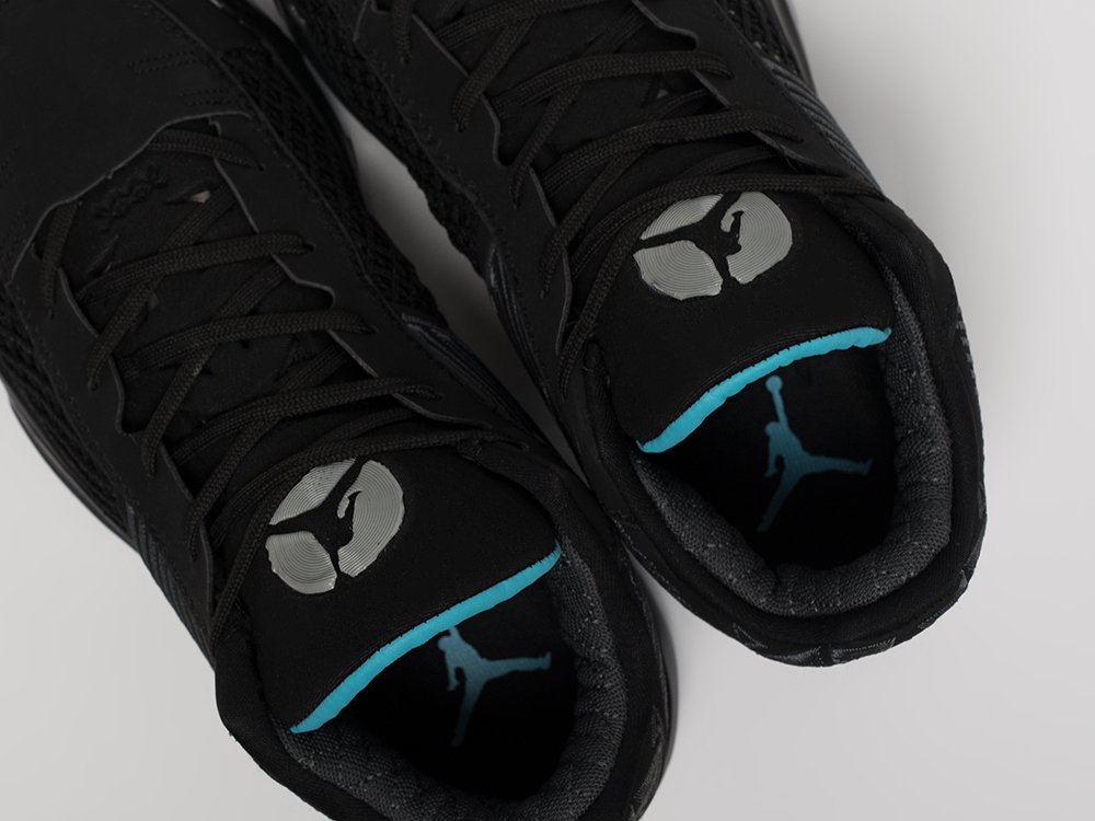 Nike Air Jordan 38 Low Black Gamma Blue черные текстиль мужские (AR31433) - фото 8