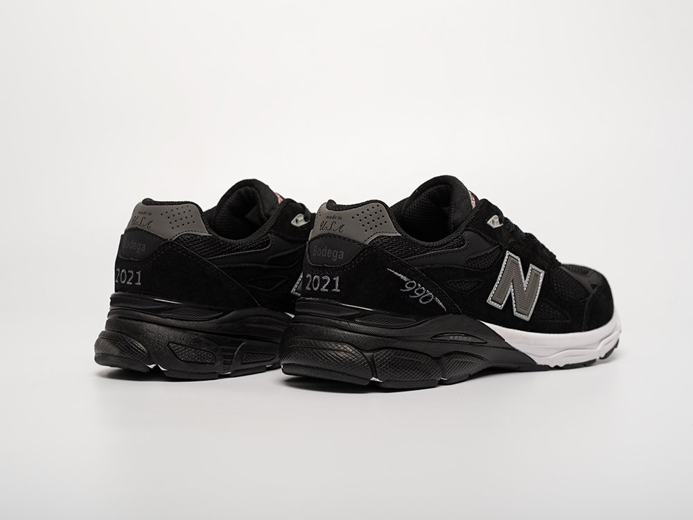 New Balance x Bodega x 990v3 черные замша мужские (AR31442) - фото 4