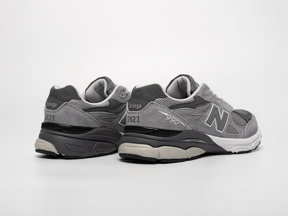 New Balance x Bodega x 990v3 серые замша мужские (AR31444) - фото 4 New Balance x Bodega x 990v3 серые замша мужские (AR31444) - фото 4