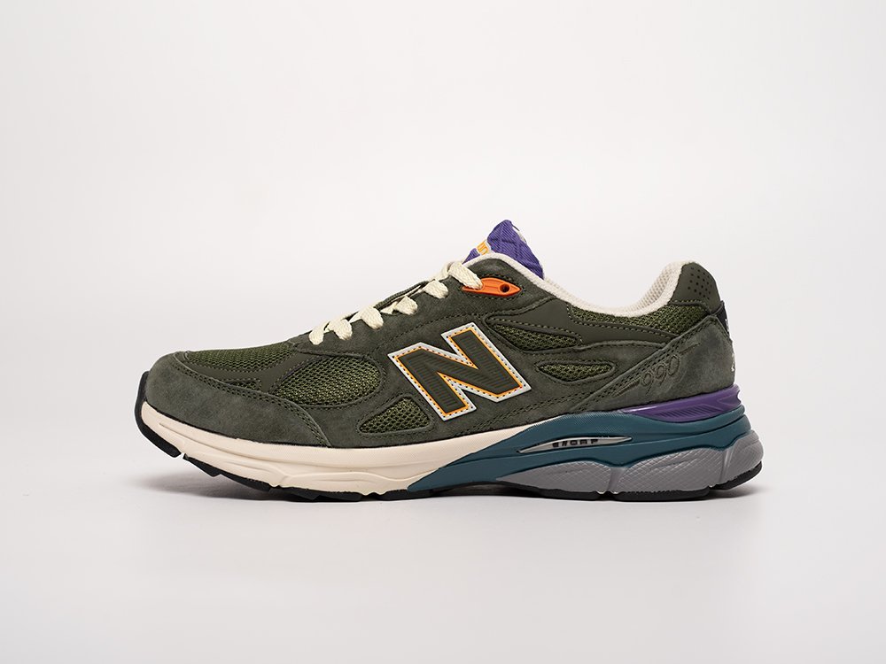 New Balance x Bodega x 990v3 зеленые замша мужские (AR31447) - фото 1