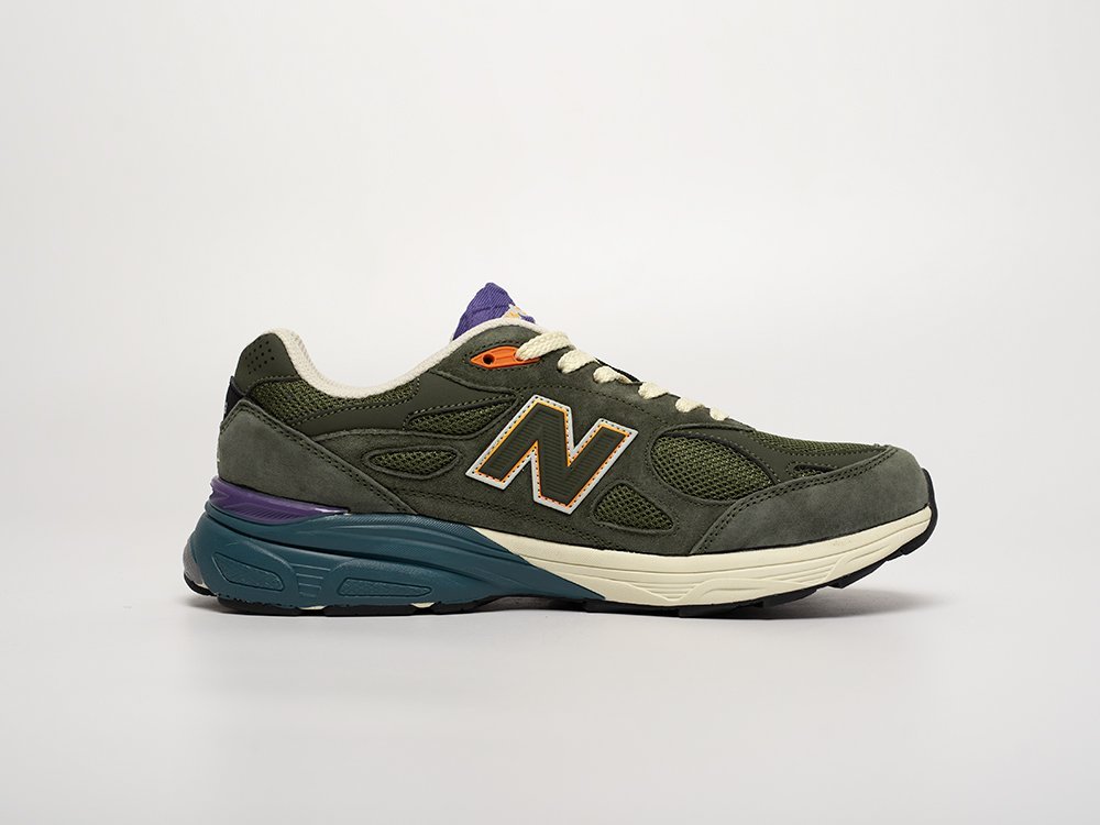 New Balance x Bodega x 990v3 зеленые замша мужские (AR31447) - фото 3