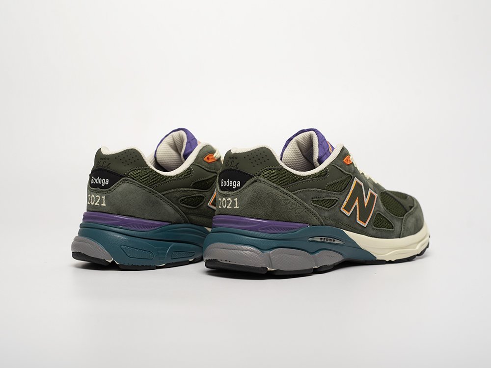 New Balance x Bodega x 990v3 зеленые замша мужские (AR31447) - фото 4 New Balance x Bodega x 990v3 зеленые замша мужские (AR31447) - фото 4