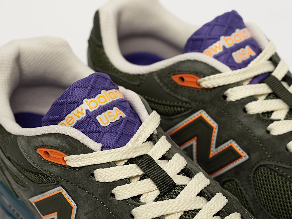 New Balance x Bodega x 990v3 зеленые замша мужские (AR31447) - фото 7