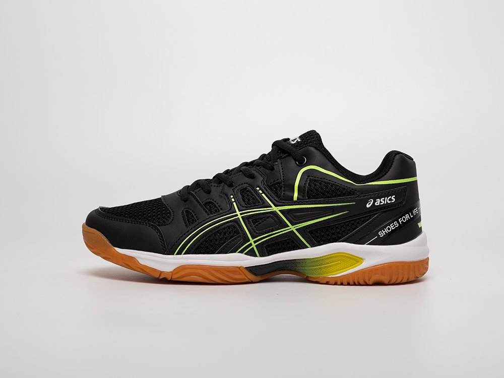 Asics Gel-Rocket 10 черные кожа мужские (AR31449) - фото 1 Asics Gel-Rocket 10 черные кожа мужские (AR31449) - фото 1