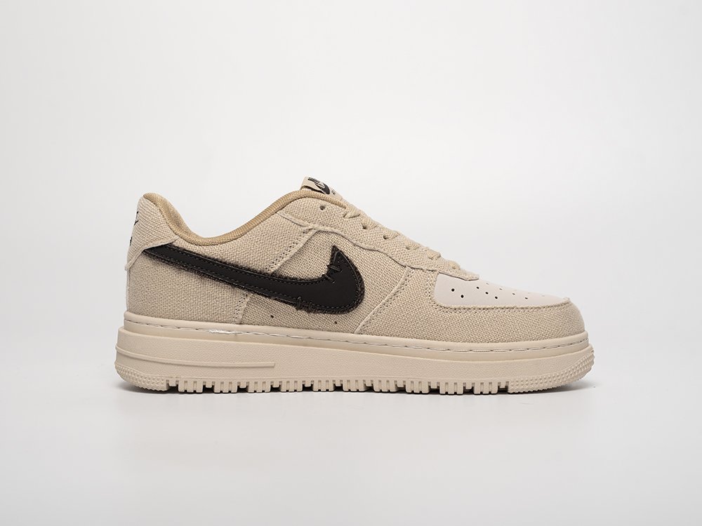 Nike Air Force 1 Luxe Low бежевые текстиль мужские (AR31456) - фото 3