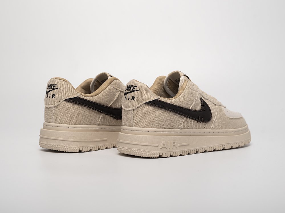 Nike Air Force 1 Luxe Low бежевые текстиль мужские (AR31456) - фото 4