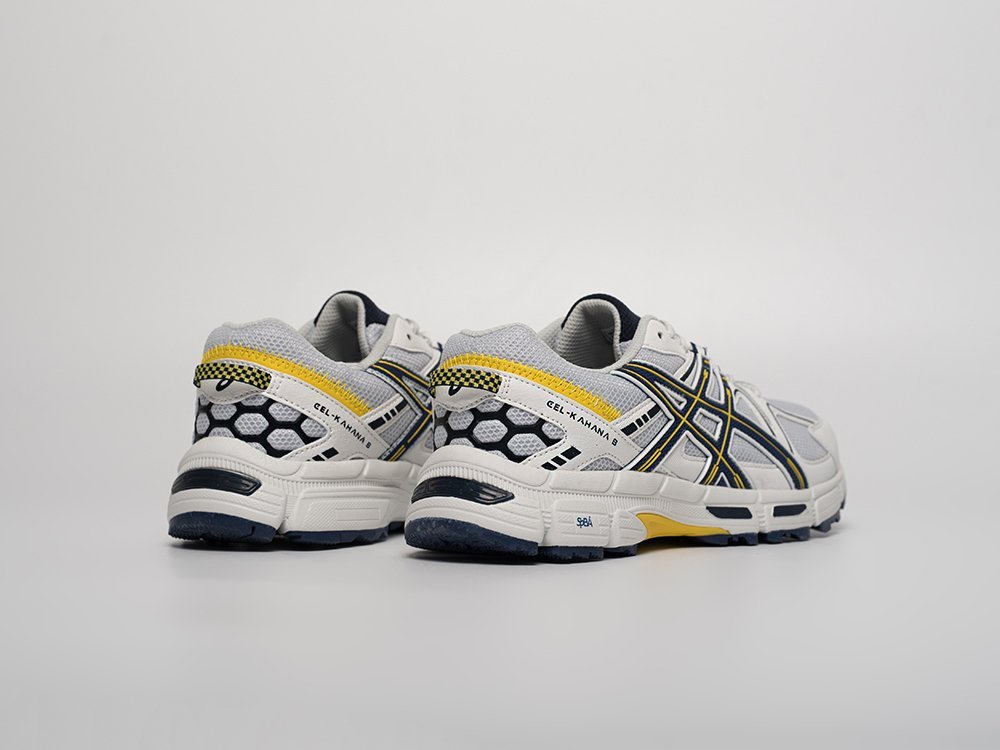 Asics Gel Kahana 8 White Dark Blue Yellow