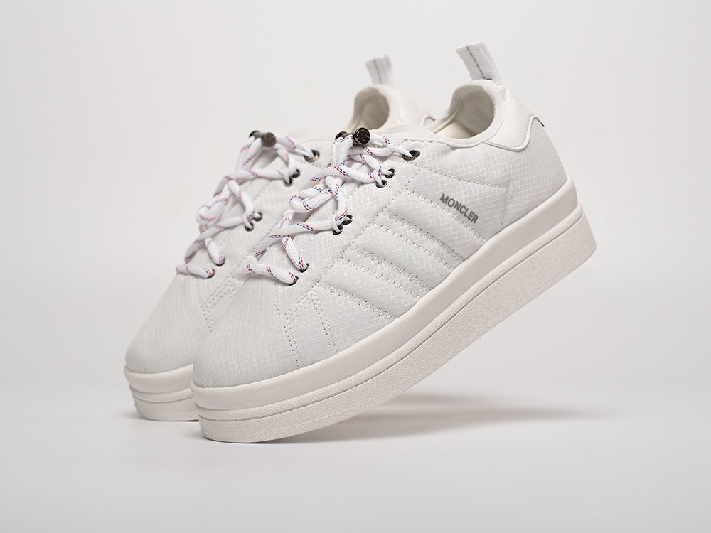 Adidas Moncler x Campus WMNS белые текстиль женские (AR31485) - фото 2 Adidas Moncler x Campus WMNS белые текстиль женские (AR31485) - фото 2