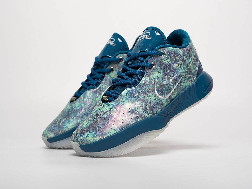 Nike Lebron XXI Low Abalone синие кожа мужские (AR31511) - фото 2 Nike Lebron XXI Low Abalone синие кожа мужские (AR31511) - фото 2
