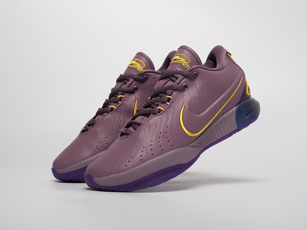Nike Lebron XXI Low Freshwater фиолетовые кожа мужские (AR31512) - фото 2 Nike Lebron XXI Low Freshwater фиолетовые кожа мужские (AR31512) - фото 2