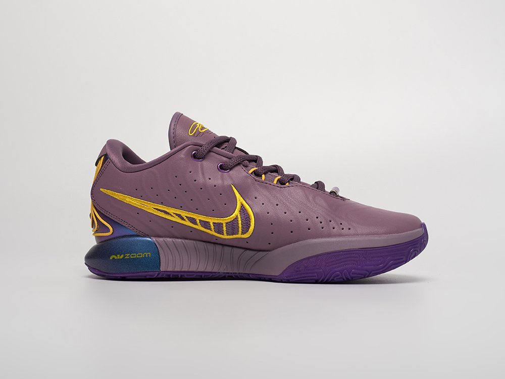 Nike Lebron XXI Low Freshwater фиолетовые кожа мужские (AR31512) - фото 3 Nike Lebron XXI Low Freshwater фиолетовые кожа мужские (AR31512) - фото 3